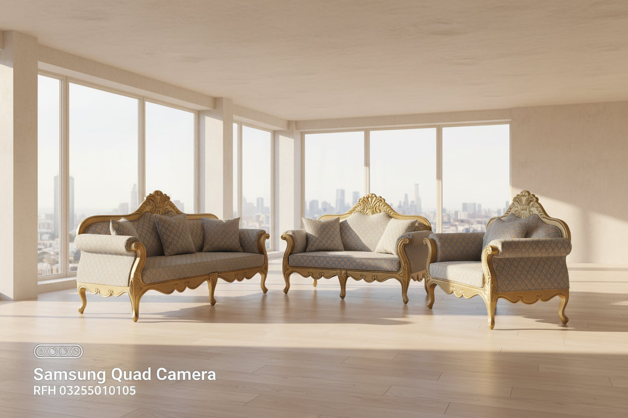 3+1+1 Five Seater Sofa Set | Modern Living Room Furniture | Rafiq Furniture House