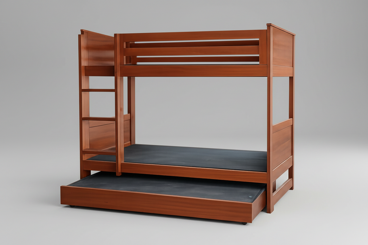 3-in-1 Bunk Bed | Solid Wood | Space Saving Design | Rafiq Furniture House