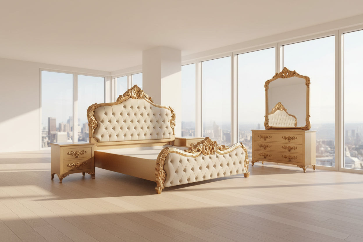 DB-002 Double Bed with Dressing