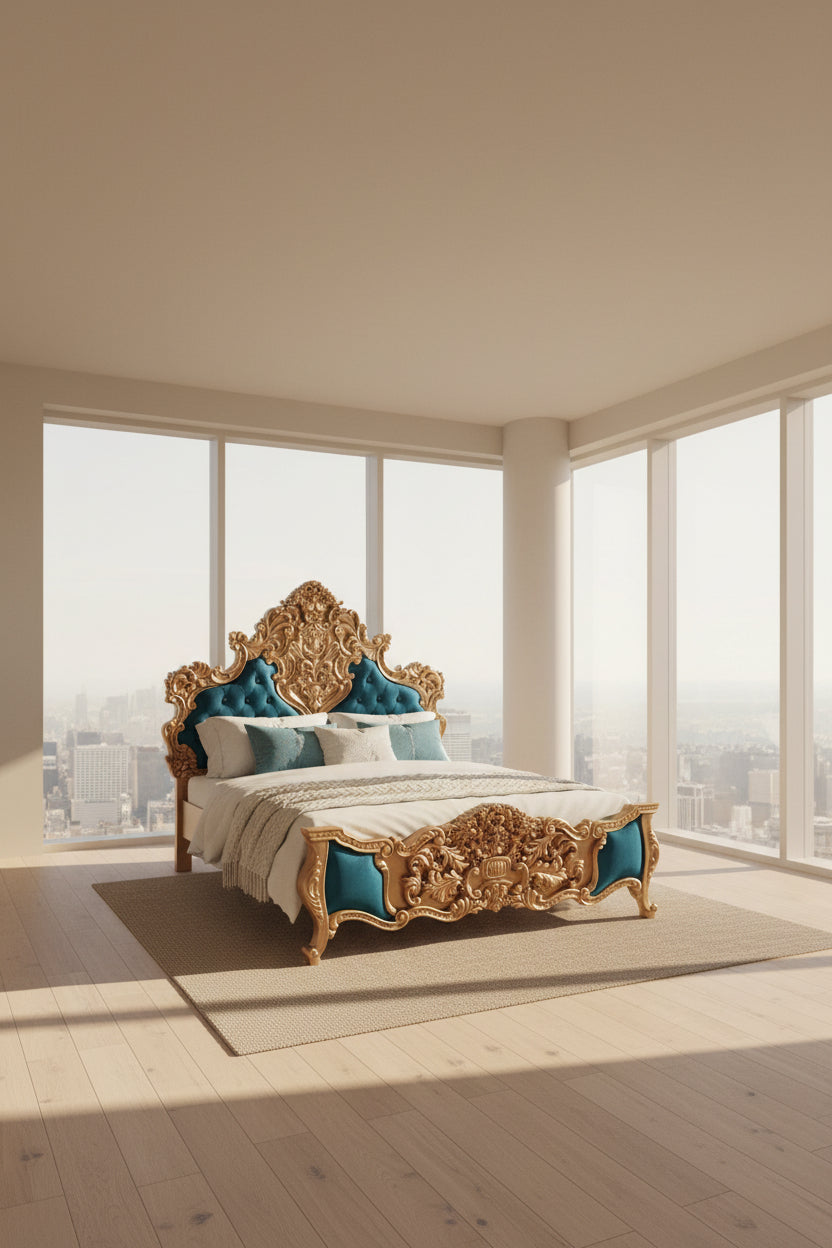 DB 009 – Luxury Chanoti Bed with Dressing Set