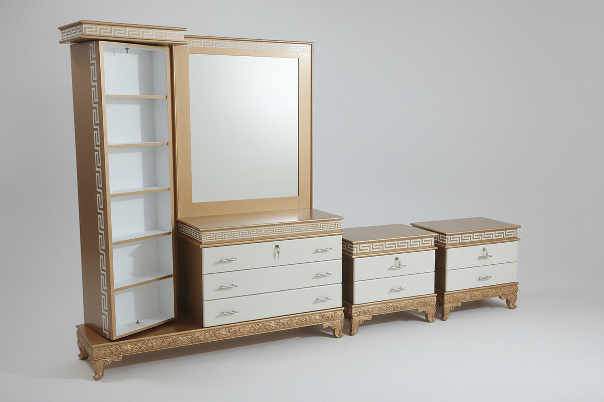 DB 009 – Luxury Chanoti Bed with Dressing Set