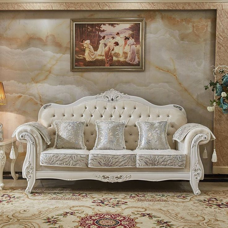 🛋️ SF-01 | Solid Wooden Sofa Set (3+2+1)