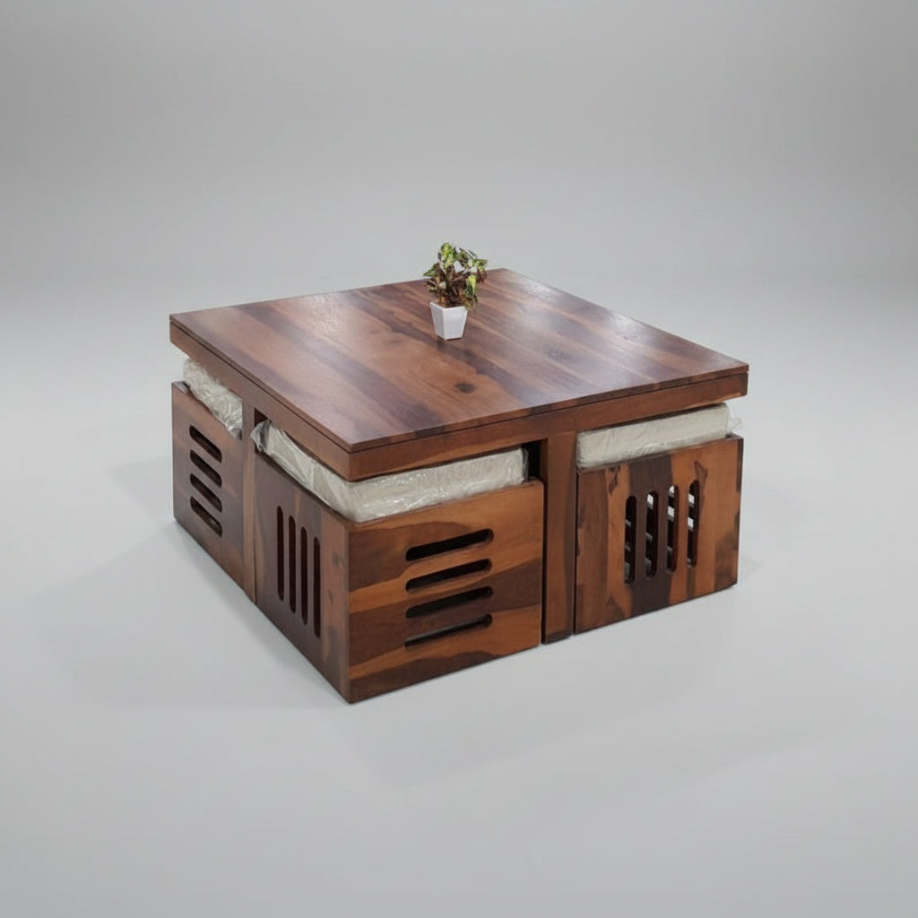 Premium Center Table with 4 Stools