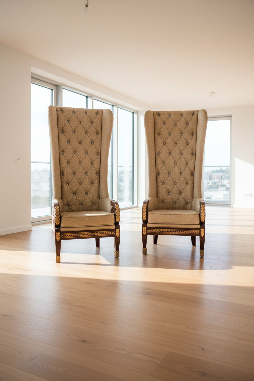 Premium High Back Chair Set (2 Chairs) – Rafiq Furniture House