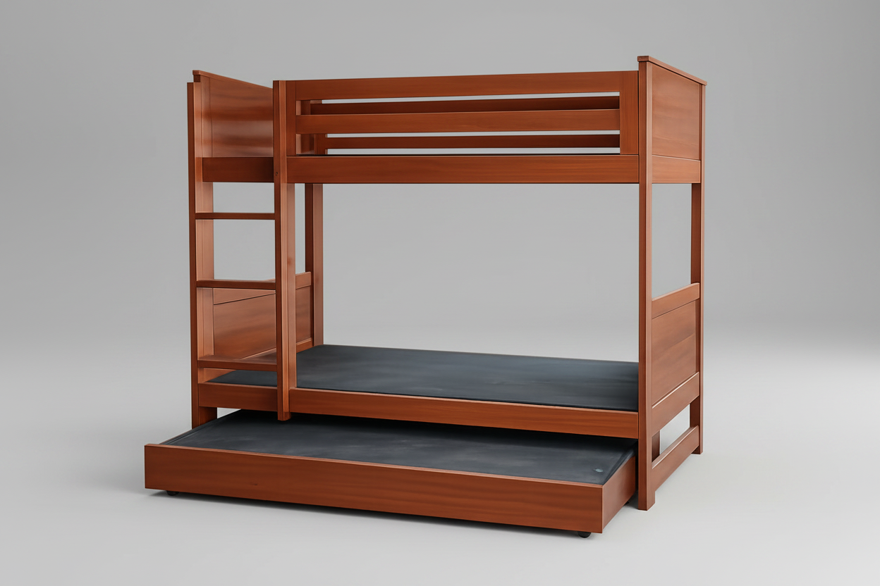 3-in-1 Bunk Bed | Solid Wood | Space Saving Design | Rafiq Furniture House